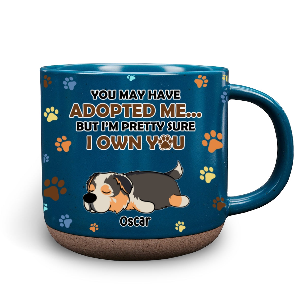 Custom Christmas Birthday Gifts For Dog Lovers • I'm Sure I Own You - Personalized Pottery Mug