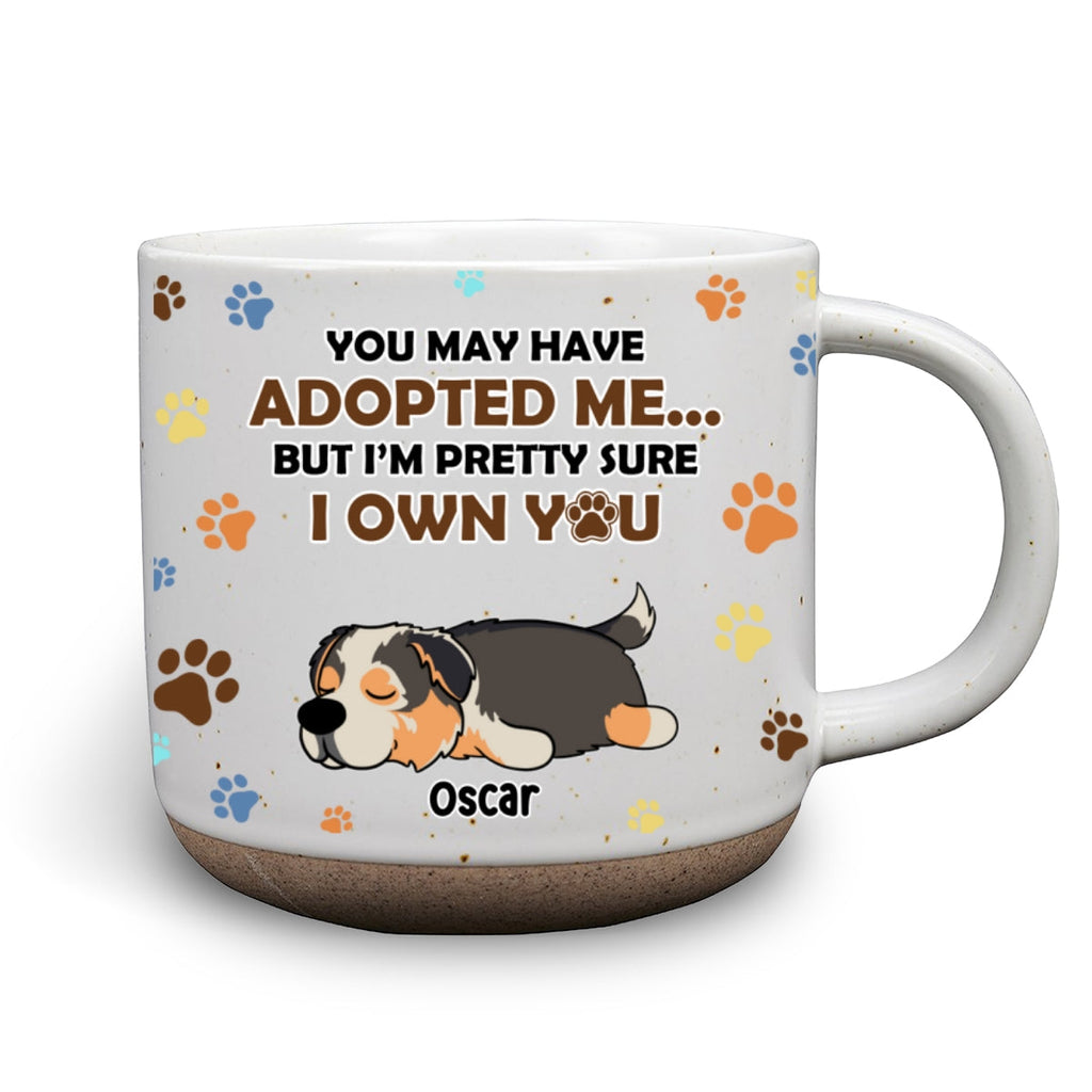 Custom Christmas Birthday Gifts For Dog Lovers • I'm Sure I Own You - Personalized Pottery Mug