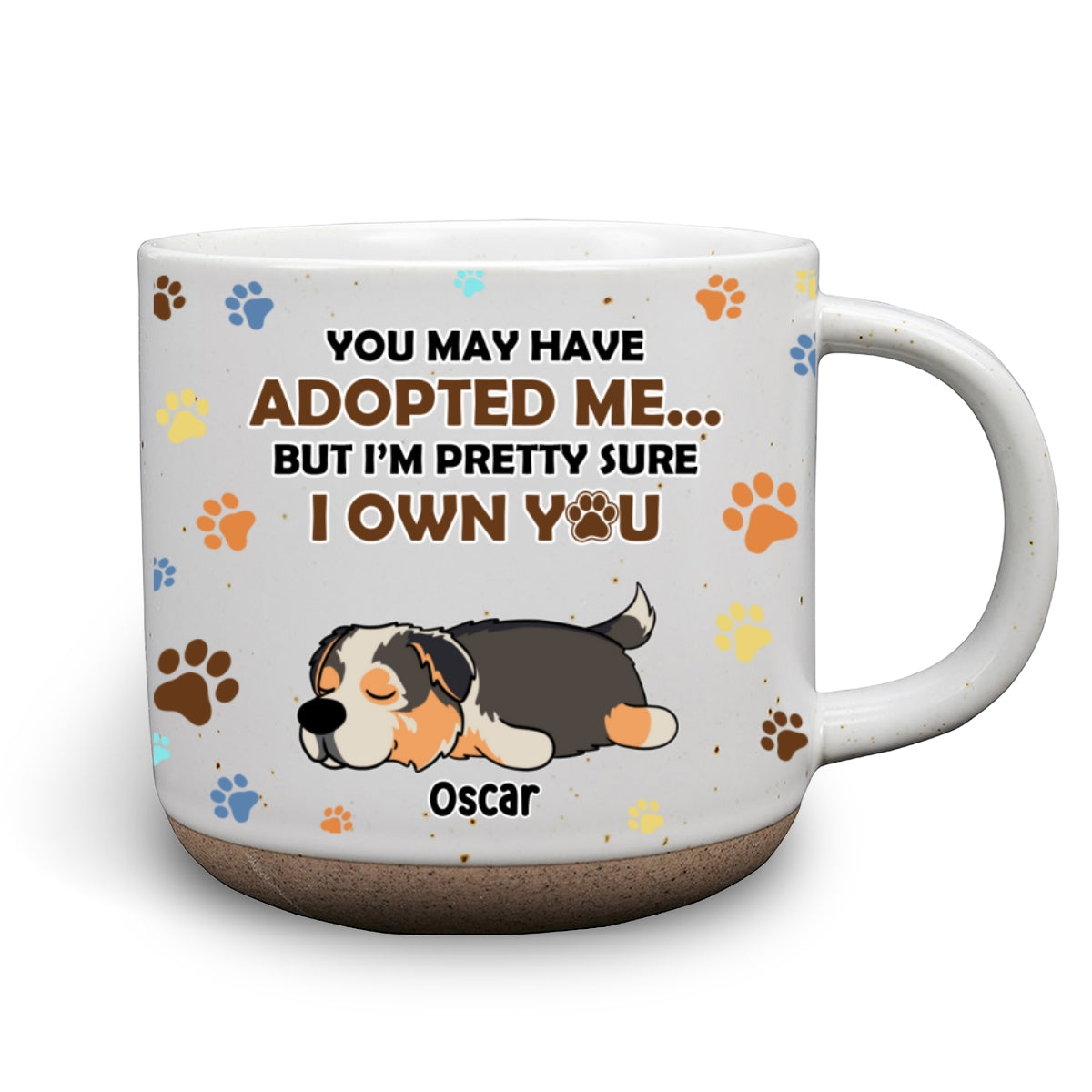 Custom Christmas Birthday Gifts For Dog Lovers • I'm Sure I Own You - Personalized Pottery Mug