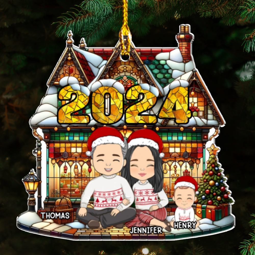 Warm Family - Personalized Acrylic Ornament