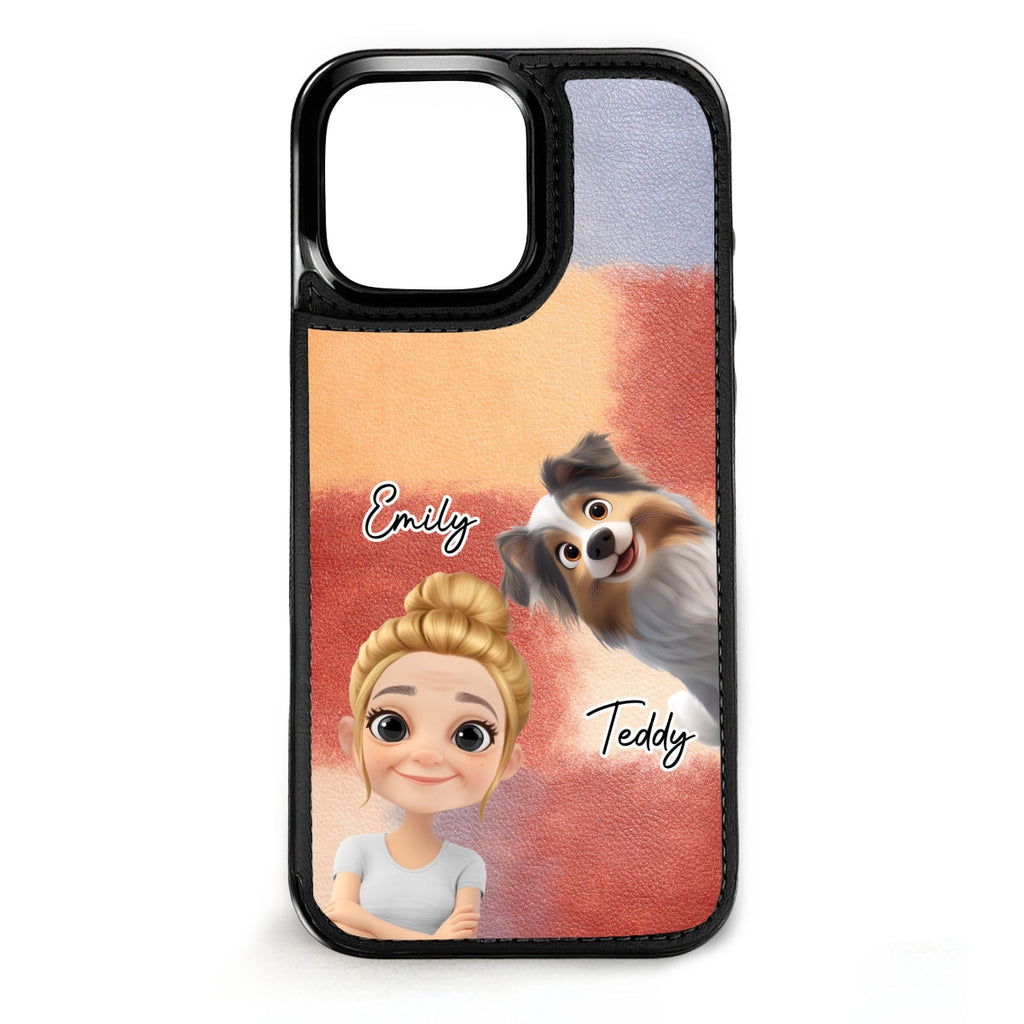 The Mom They Need - Personalized Leather Phone Case