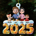 Custom Christmas Decor Home Birthday Gifts For Dog Lovers • 2025 Family Reunion - Personalized Acrylic Ornament
