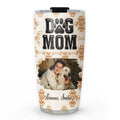 Custom Photo Christmas Birthday Gifts For Dog Mom, Dog Lovers • Pumskin Dog Mom Photo - Personalized 3D Inflated Effect Tumbler