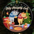 Feliz Naughty Cats - Personalized Acrylic Ornament