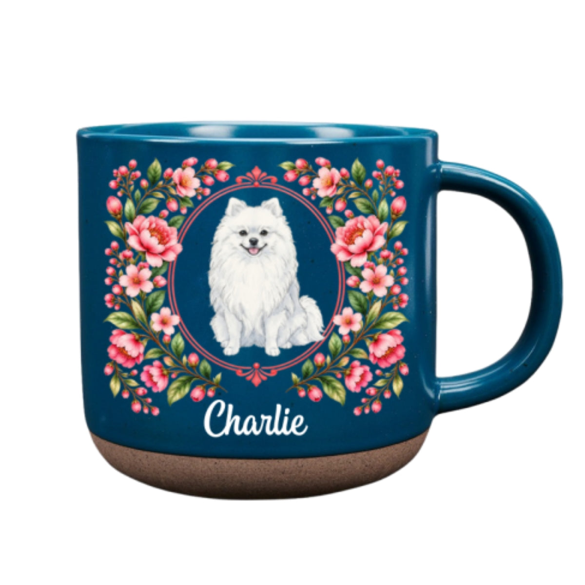 Paws In Bloom - Personalized Pottery Mug