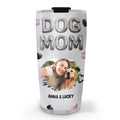 Custom Photo Christmas Birthday Gifts For Dog Mom, Dog Lovers • Bubble Dog Mom Photo - Personalized 3D Effect Tumbler