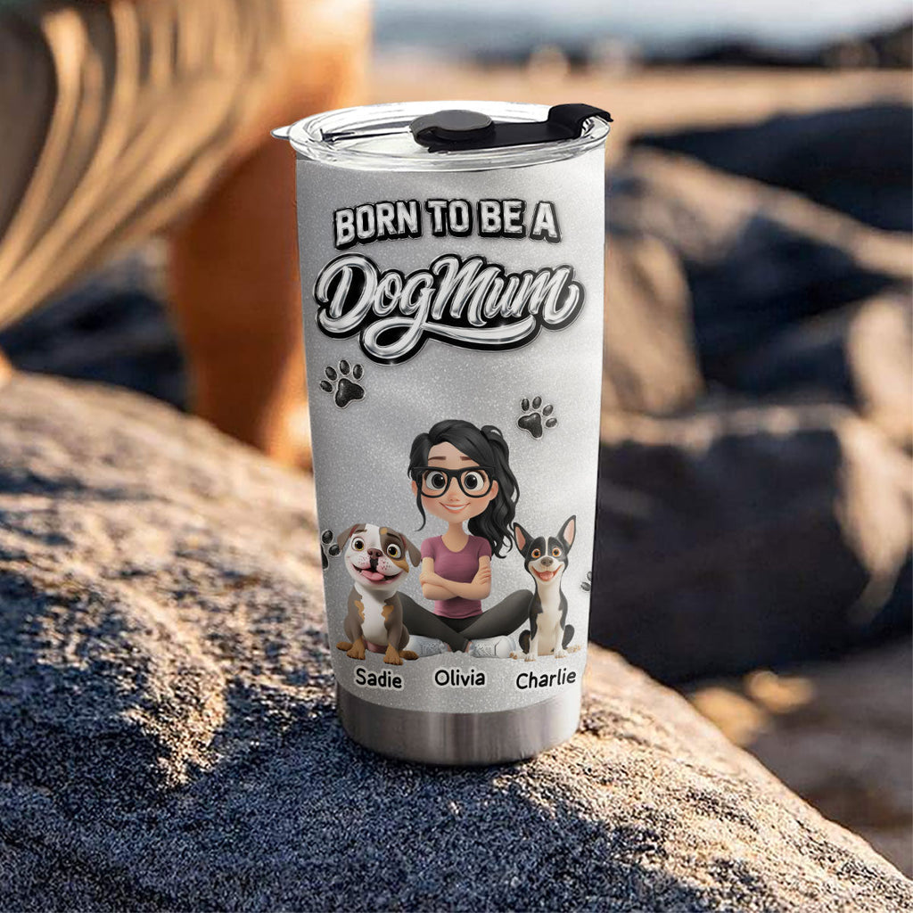 Custom Mother's day Birthday Gifts For Dog Mom, Dog Lovers • No One Is Like You - Personalized 3D Effect Tumbler