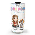 Custom Christmas Birthday Gifts For Dog Mom, Dog Lovers • Cloudy Dog Mom - Personalized Tumbler
