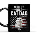 Custom Mother's Father's day Birthday Gifts For Cat Lovers • World Best Cat Dad - Personalized Coffee Mug