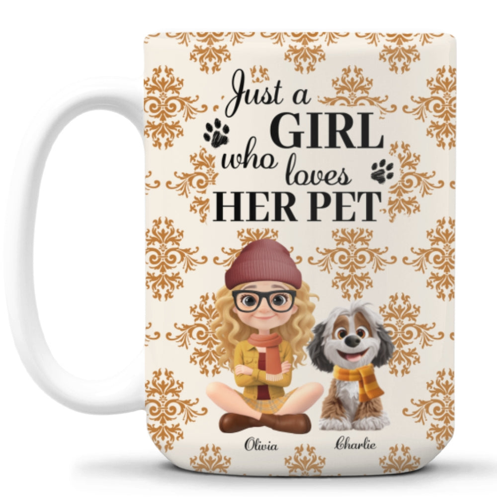 Custom Christmas Birthday Gifts For Pet Mom, Pet Lovers • Pumskin Pet Autumn - Personalized Coffee Mug