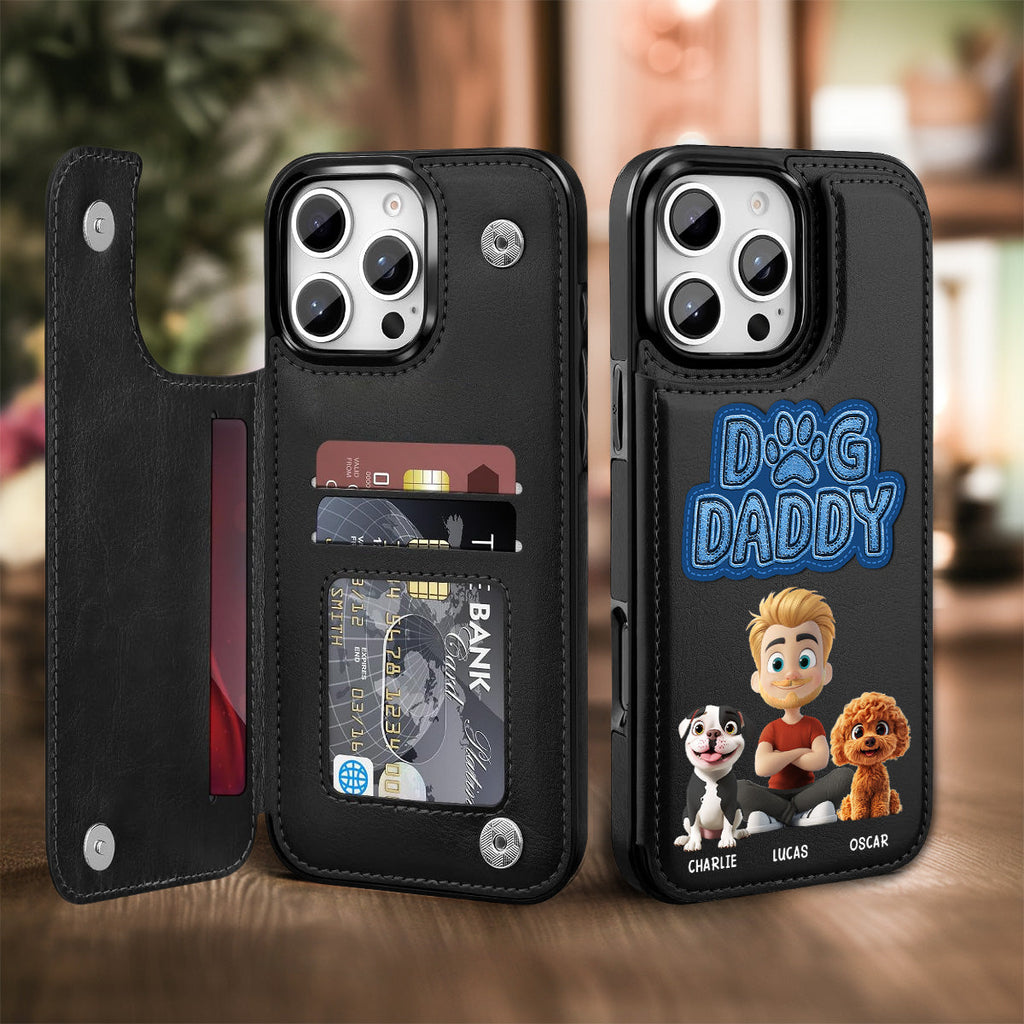 The Dog Dad - Personalized Leather Phone Case