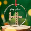 Custom Christmas Decor Home Birthday Gifts For Dog Mom, Dog Lovers • Dog Mom Vibes - Personalized Glass Ornament