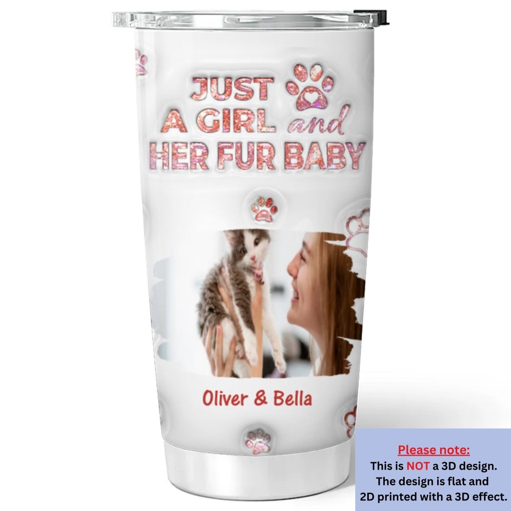 Custom Photo Christmas Birthday Gifts For Cat Mom, Cat Lovers • Cats Are The Miracle Photo - Personalized 3D Inflated Effect Tumbler