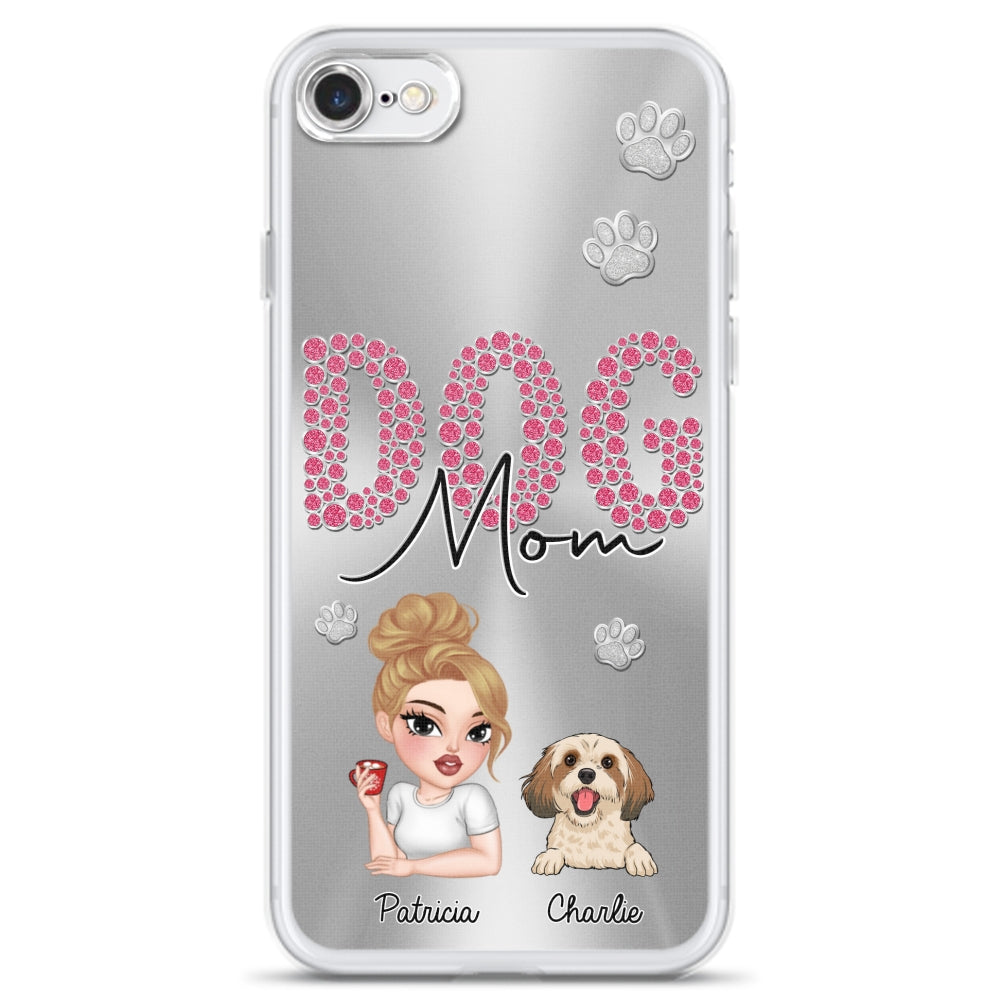 Glitter Dog Mom Life - Personalized Phone Case