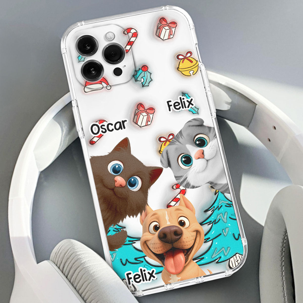 Santa Is Coming For Us - Personalized 3D Inflated Effect Phone Case