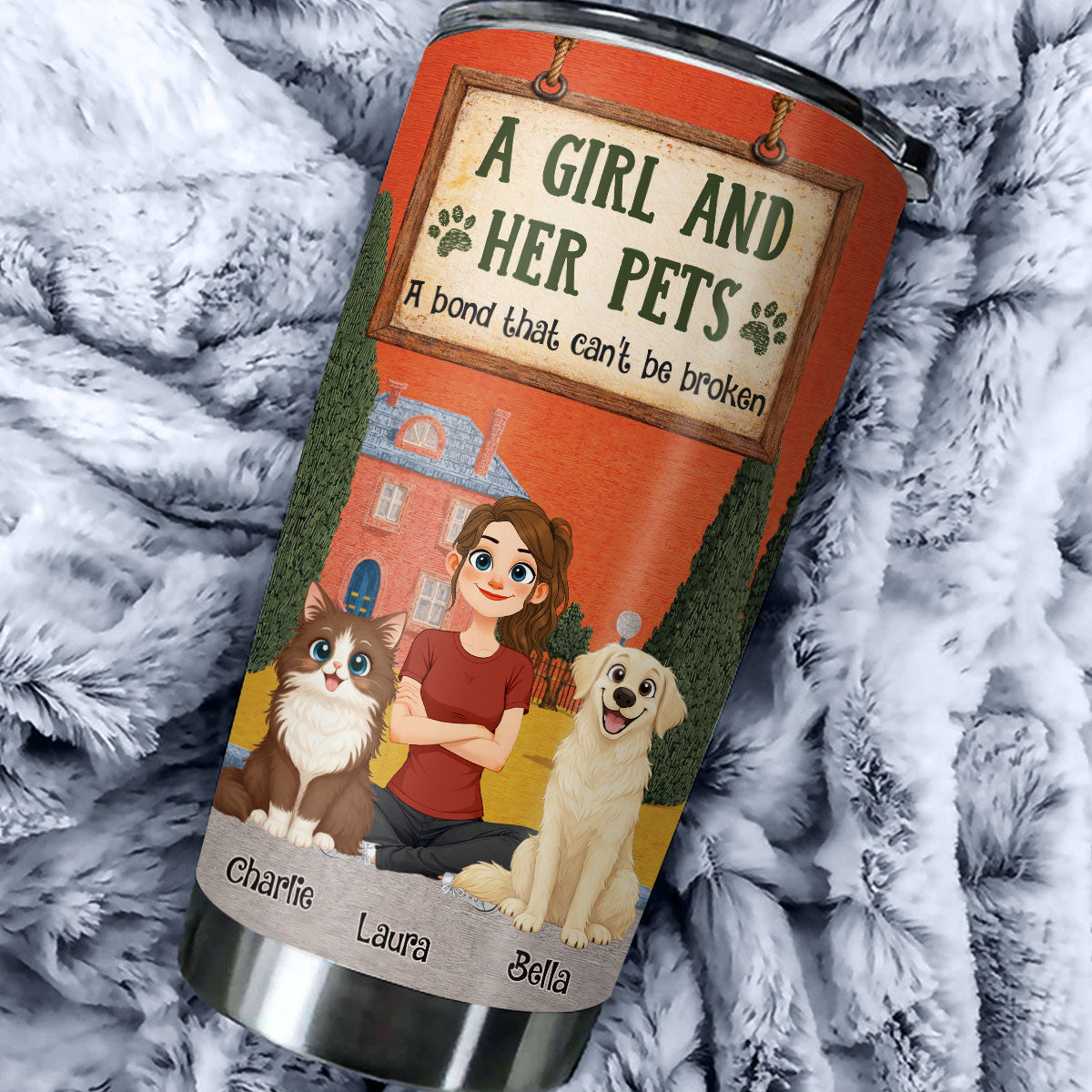 Custom Christmas Birthday Gifts For Pet Mom, Pet Lovers • In The Storybook Pet Mom Era - Personalized Tumbler