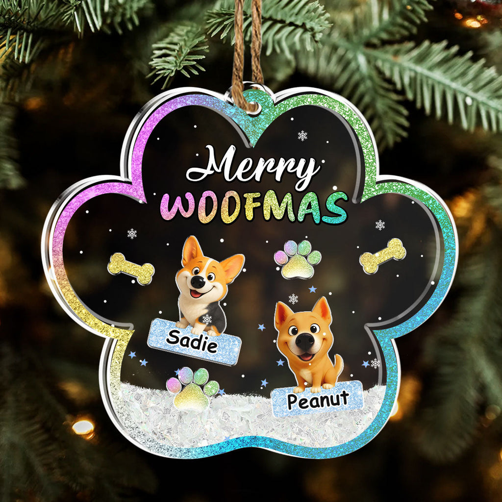 We And Snow - Personalized Acrylic Shaker Ornament