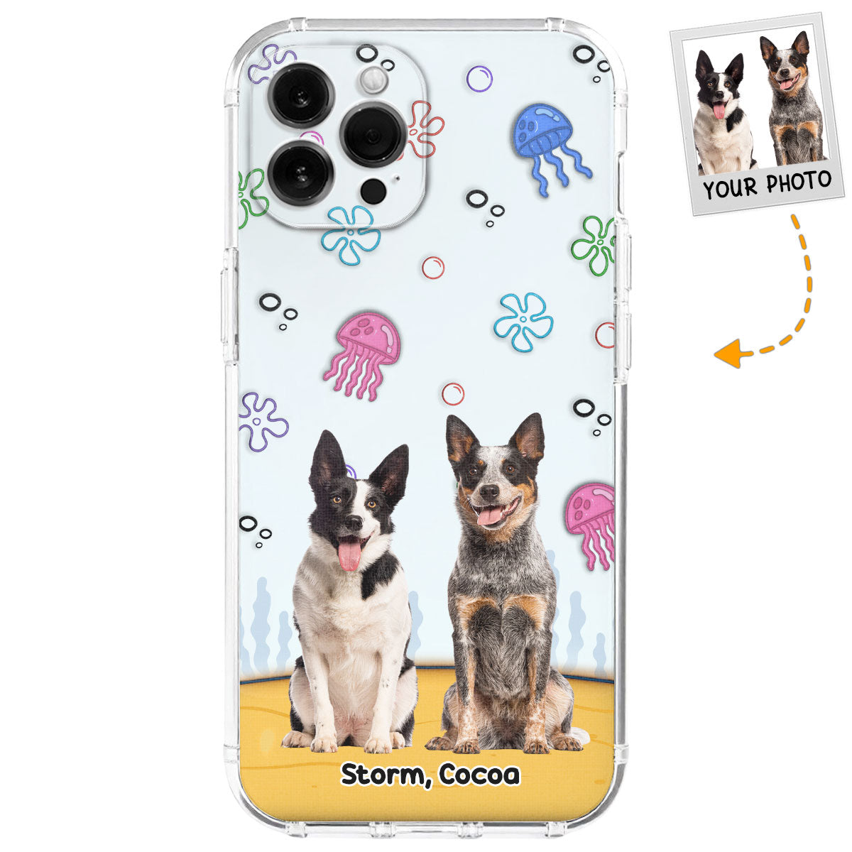 Under The Sea Photo - Personalized 3D Inflated Effect Phone Case
