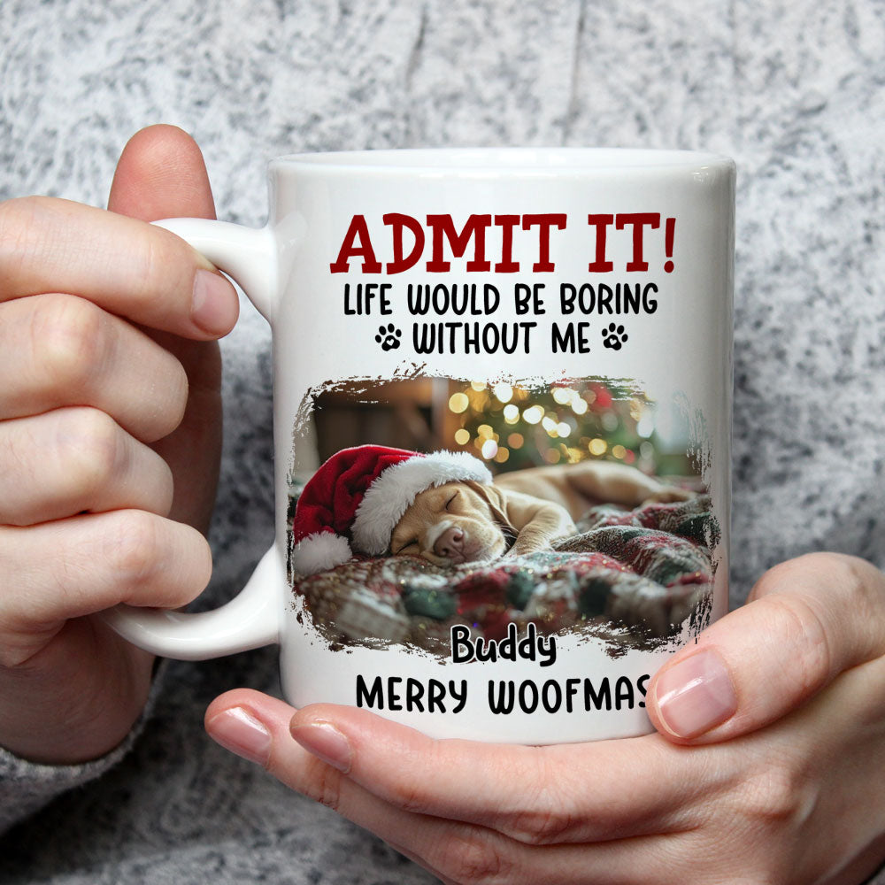 Custom Photo Christmas Birthday Gifts For Dog Lovers • Well Trained Parents Photo - Personalized Coffee Mug
