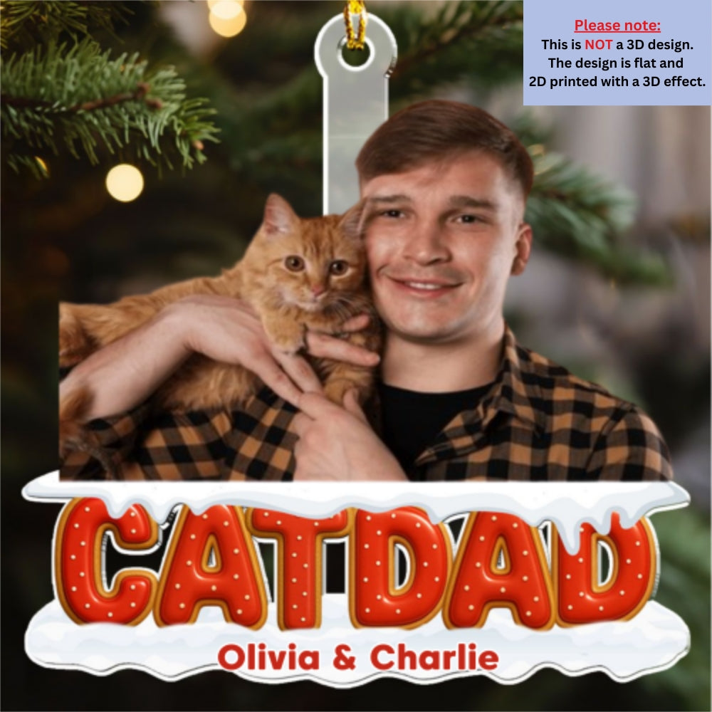 Custom Christmas Decor Home Birthday Gifts For Cat Lovers • Our Unbroken Bond Cat Ver Photo - Personalized 3D Effect Acrylic Ornament