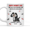 Custom Father's day Birthday Gifts For Dog Dad, Dog Lovers • From Your Freeloader - Personalized 3D Inflated Effect Mug