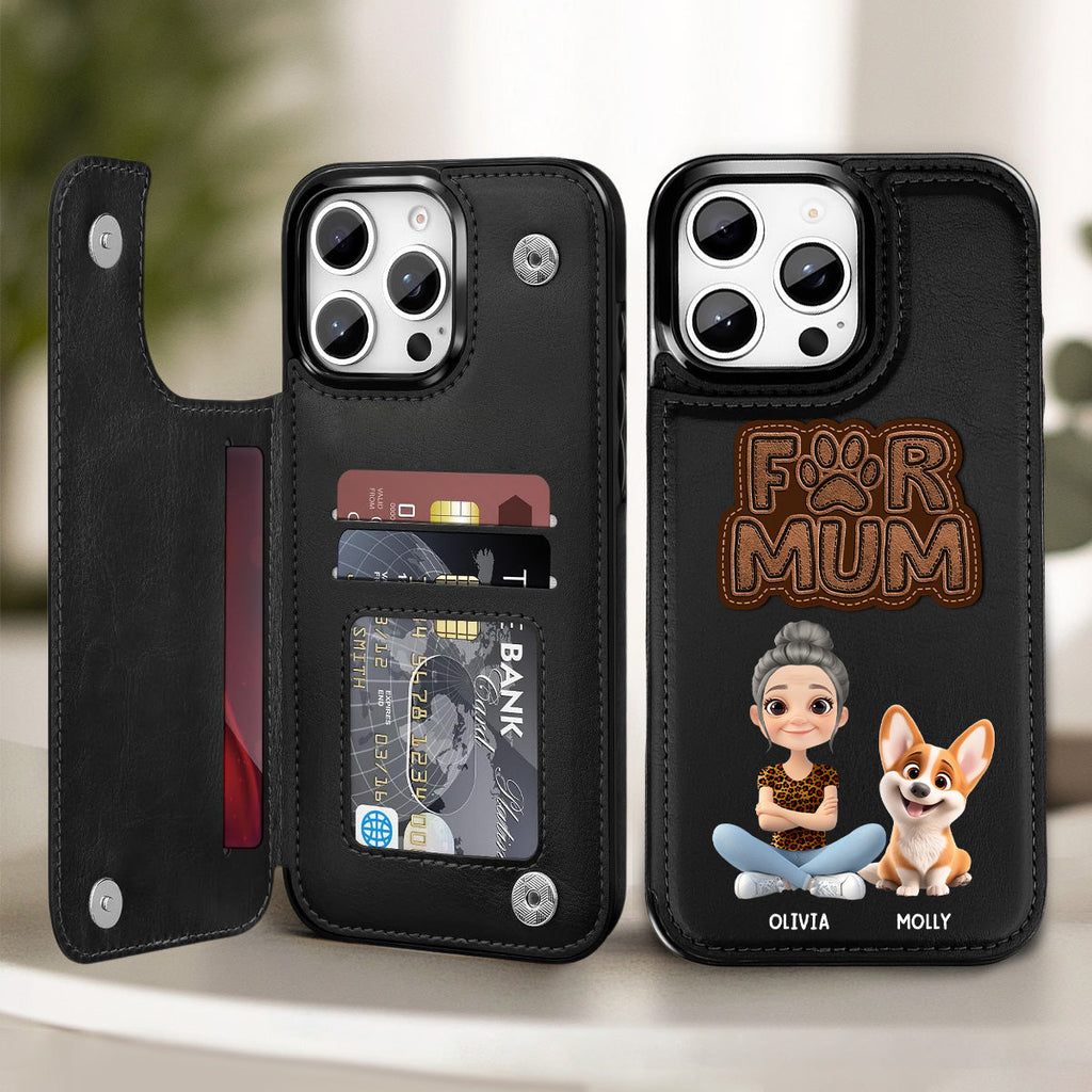 The Fur Mom - Personalized Leather Phone Case