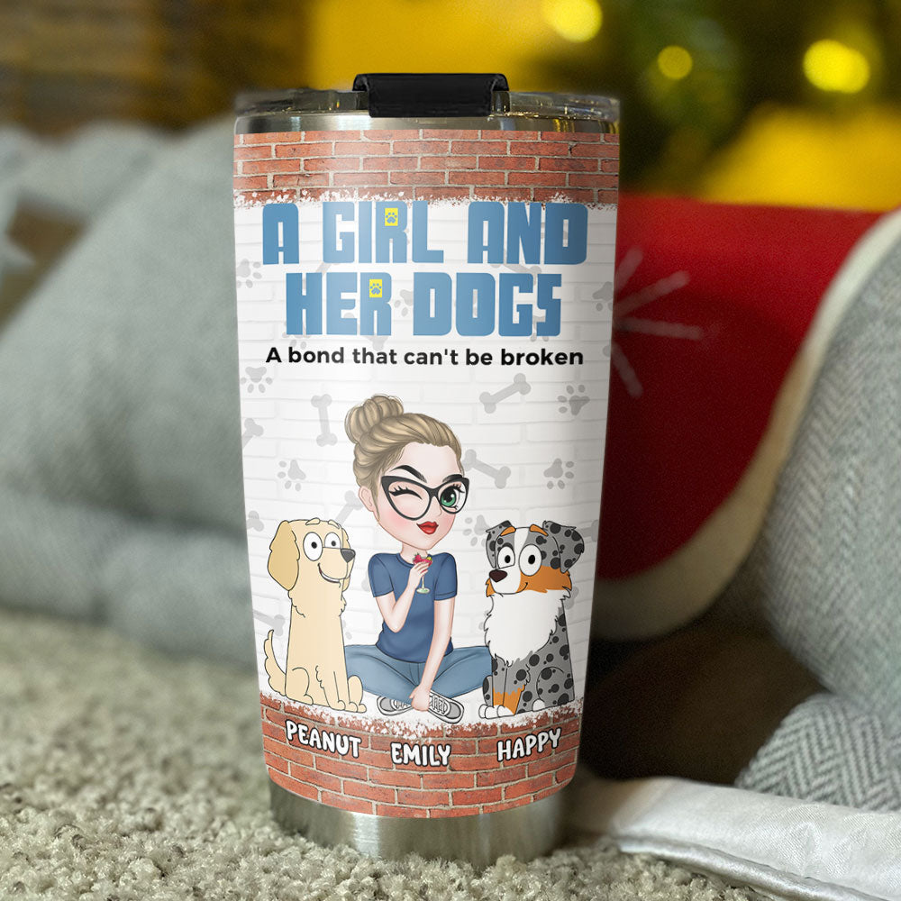 Custom Christmas Birthday Gifts For Pet Lovers • Bond Cannot Be Broken - Personalized Tumbler