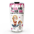 Custom Christmas Birthday Gifts For Dog Mom, Dog Lovers • Sparkle And Cheer - Personalized 3D Effect Tumbler