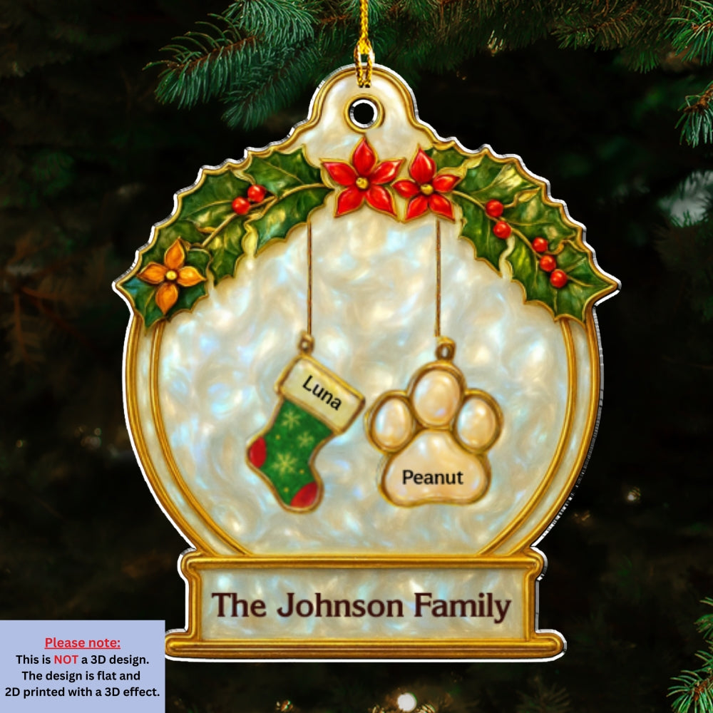 Family Stockings - Personalized Acrylic Ornament