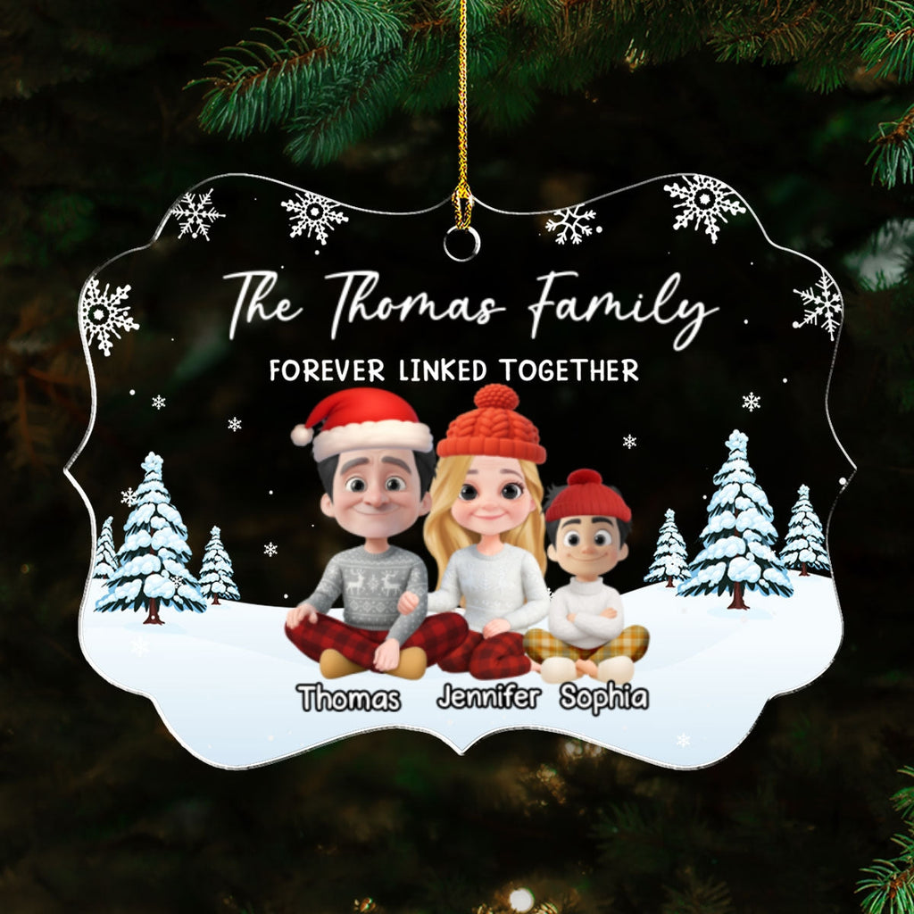 Custom Christmas Decor Home Birthday Gifts For Dog Lovers • Family Roots Bloom Every Season - Personalized Acrylic Ornament