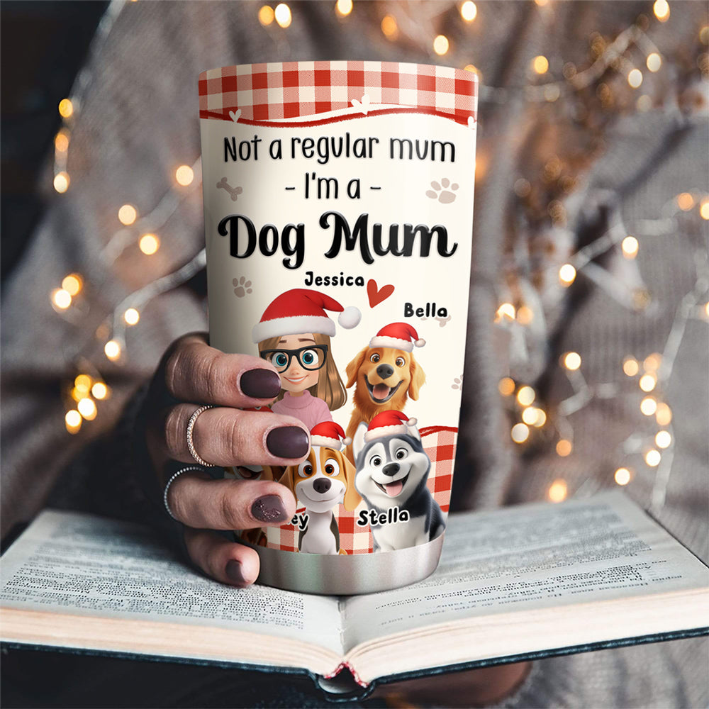 Custom Christmas Birthday Gifts For Dog Mom, Dog Lovers • I Am Your Santa - Personalized 3D Effect Tumbler