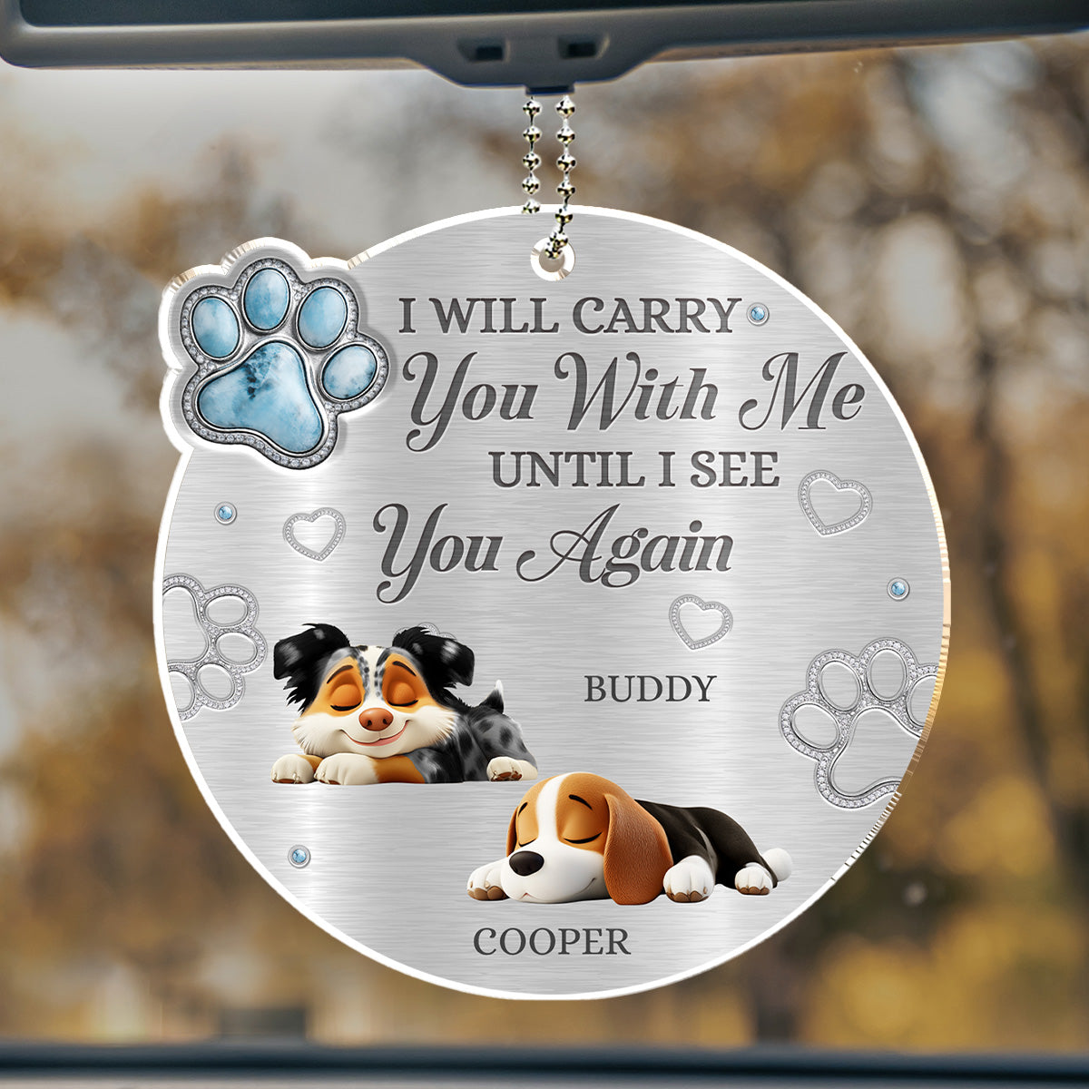 Drive Safe I Love You - Personalized 3D Effect Car Ornament