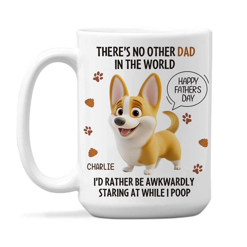 Custom Father's day Birthday Gifts For Dog Dad, Dog Lovers • The Poop Stare - Personalized Coffee Mug