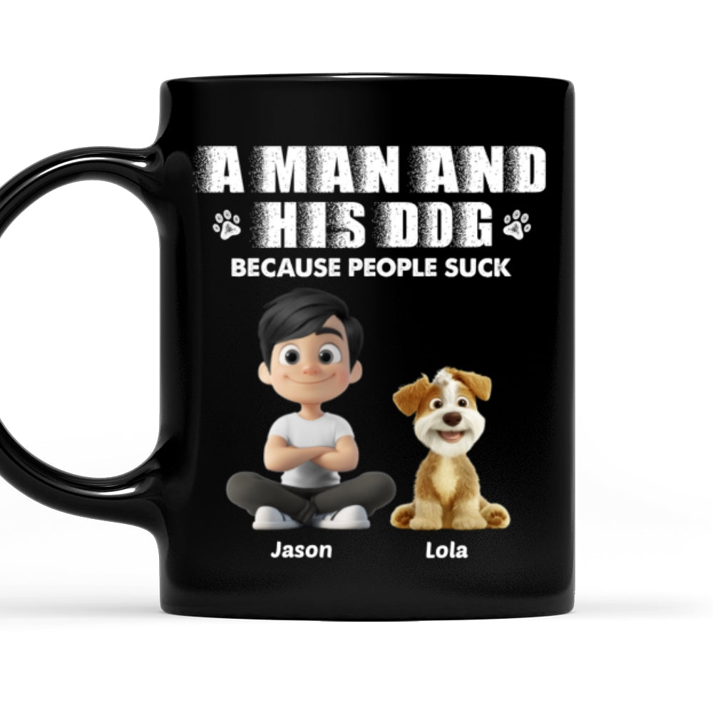 Custom Christmas Birthday Gifts For Dog Dad, Dog Lovers • Not Suck Like You - Personalized Coffee Mug