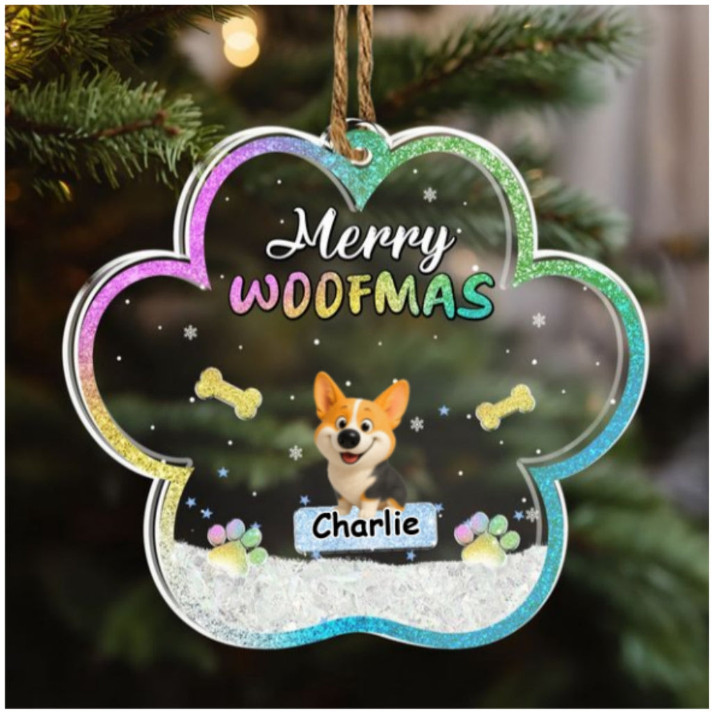 We And Snow - Personalized Acrylic Shaker Ornament
