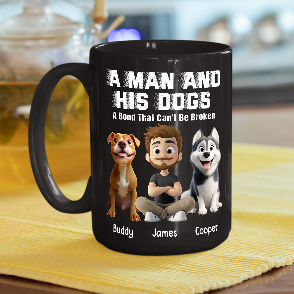 Custom Christmas Birthday Gifts For Dog Lovers • Me And My Dog Together Forever - Personalized Coffee Mug