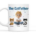 Custom Christmas Birthday Gifts For Cat Dad, Cat Lovers • I Am The Catfather - Personalized Coffee Mug