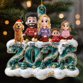 Together For Christmas - Personalized 3D Effect Acrylic Ornament