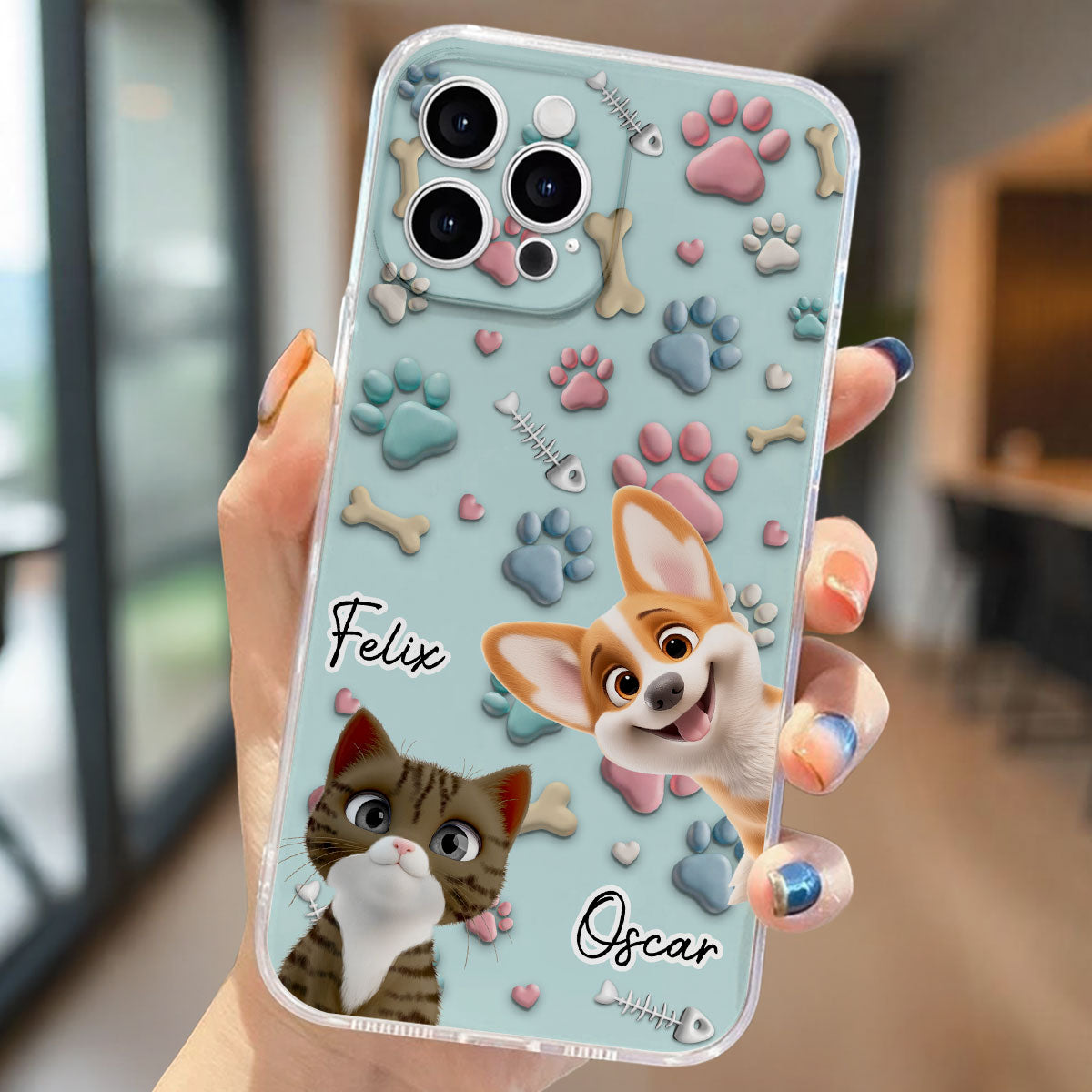 Lovely Pet Cartoon - Personalized Phone Case
