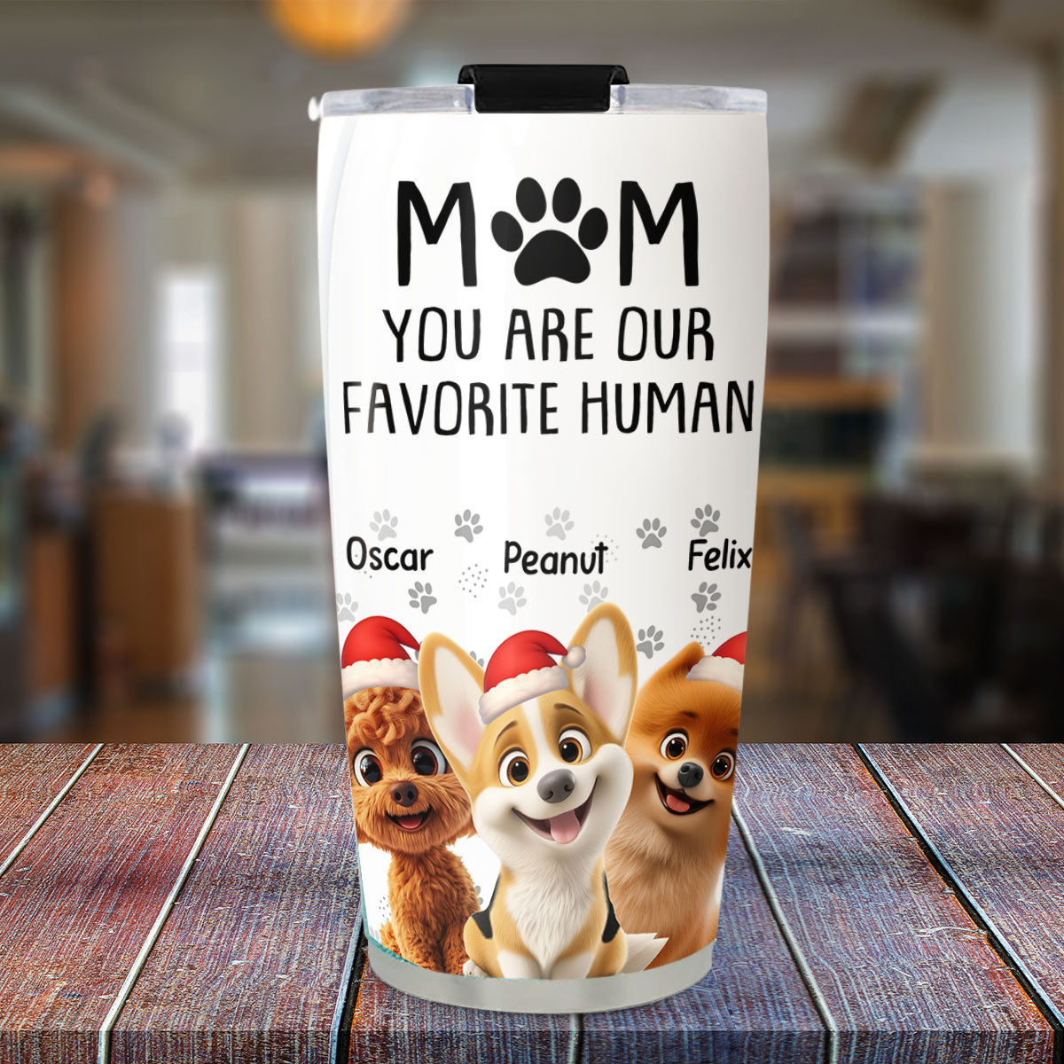 Custom Christmas Birthday Gifts For Dog Lovers • Christmas Is Better With My Dog - Personalized Tumbler