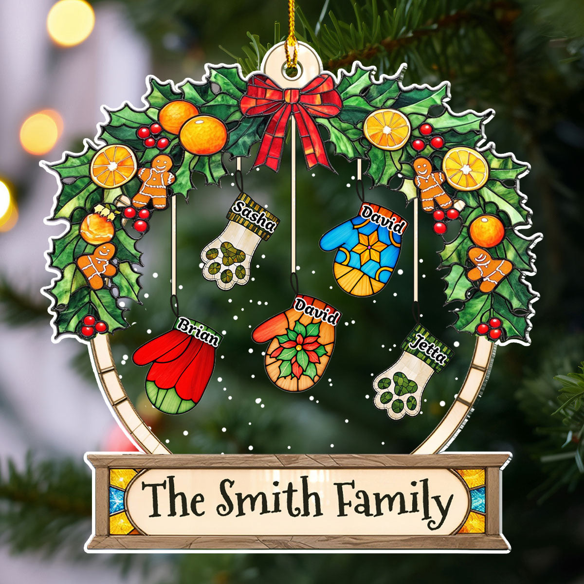 Lovely Gloves Hanging - Personalized Acrylic Ornament