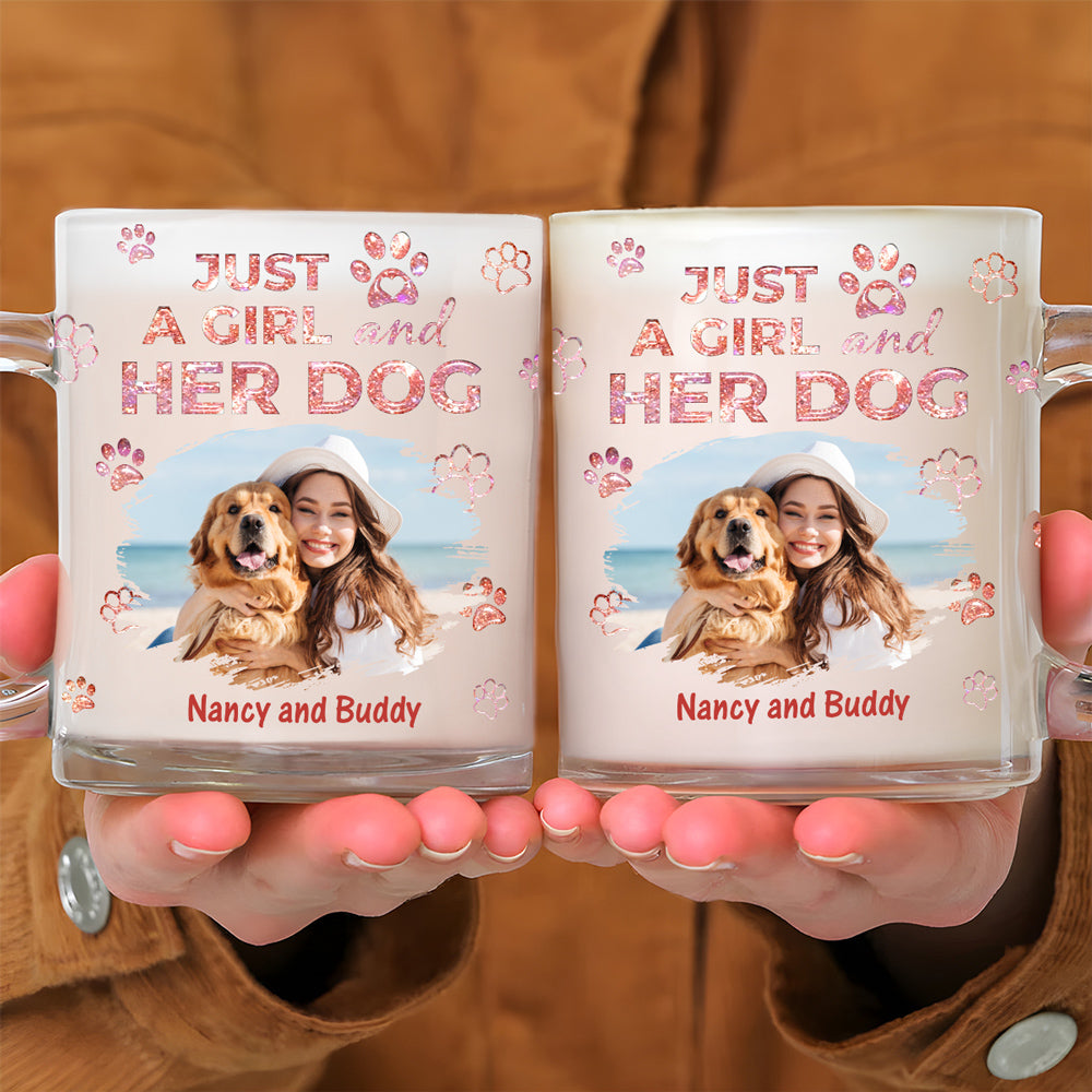 Custom Photo Christmas Birthday Gifts For Dog Mom, Dog Lovers • You Are The Miracle Photo - Personalized 3D Inflated Effect Glass Mug