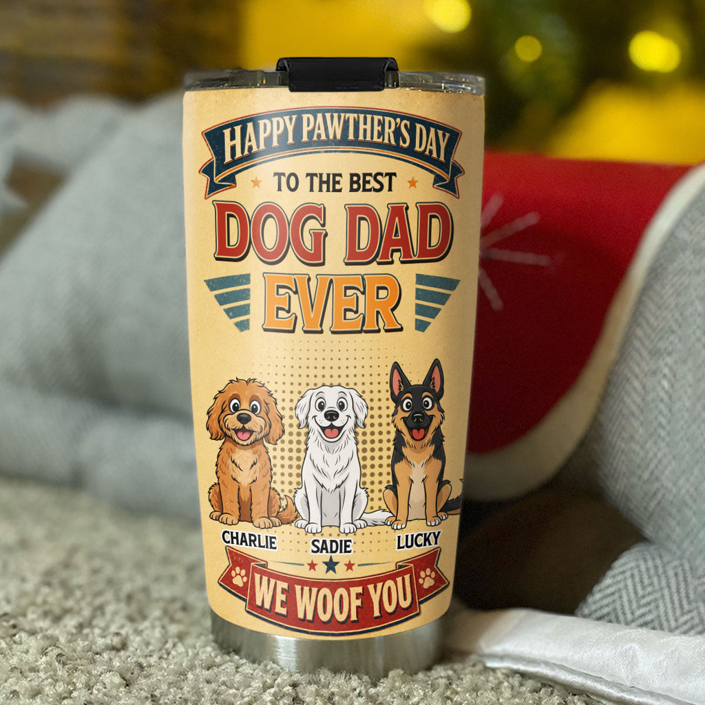 Custom Father's day Birthday Gifts For Dog Dad, Dog Lovers • Loving You My Whole Life - Personalized Tumbler