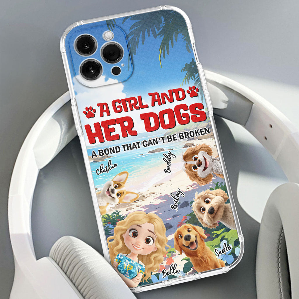 Dog And Mom Summer - Personalized Phone Case