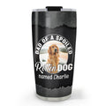 Custom Photo Father's day Birthday Gifts For Dog Dad, Dog Lovers • Rotten Dog Cartoon Photo - Personalized Tumbler