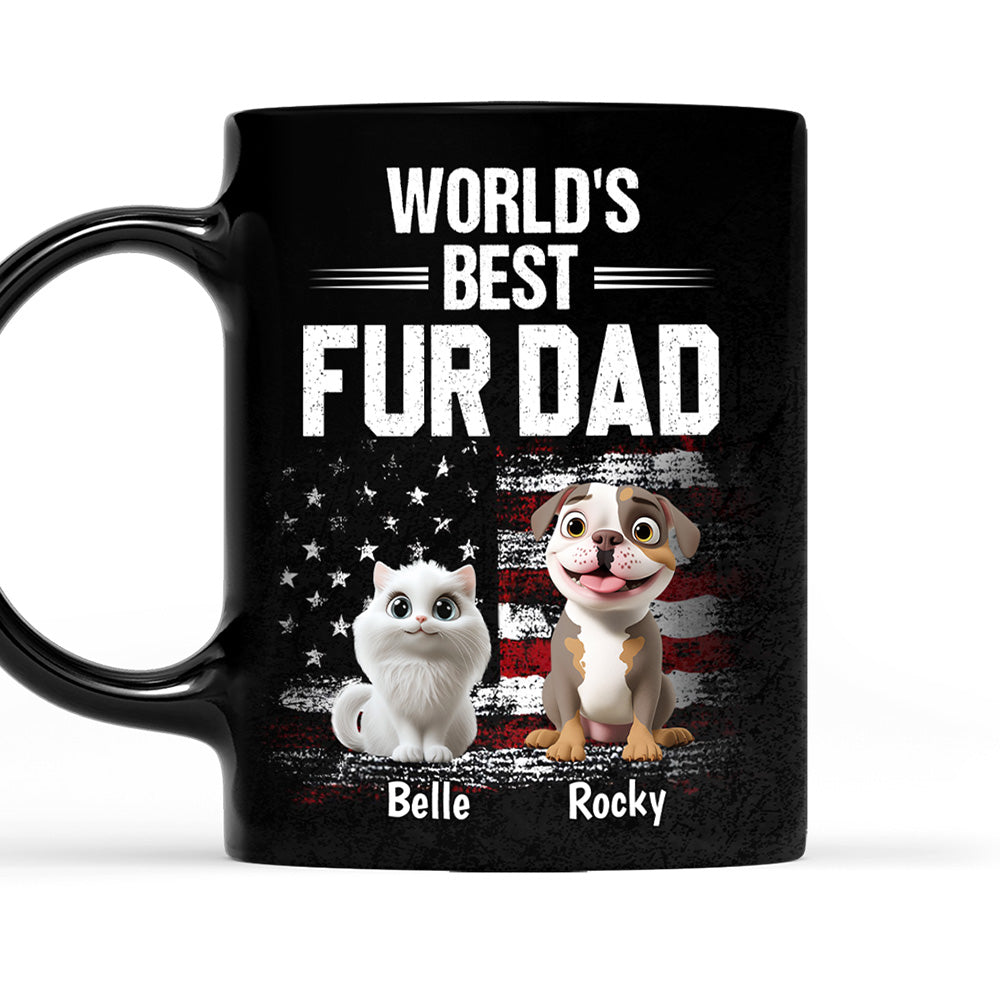 Custom Father's day Birthday Gifts For Pet Dad, Pet Lovers • World Best Pet Dad - Personalized Coffee Mug