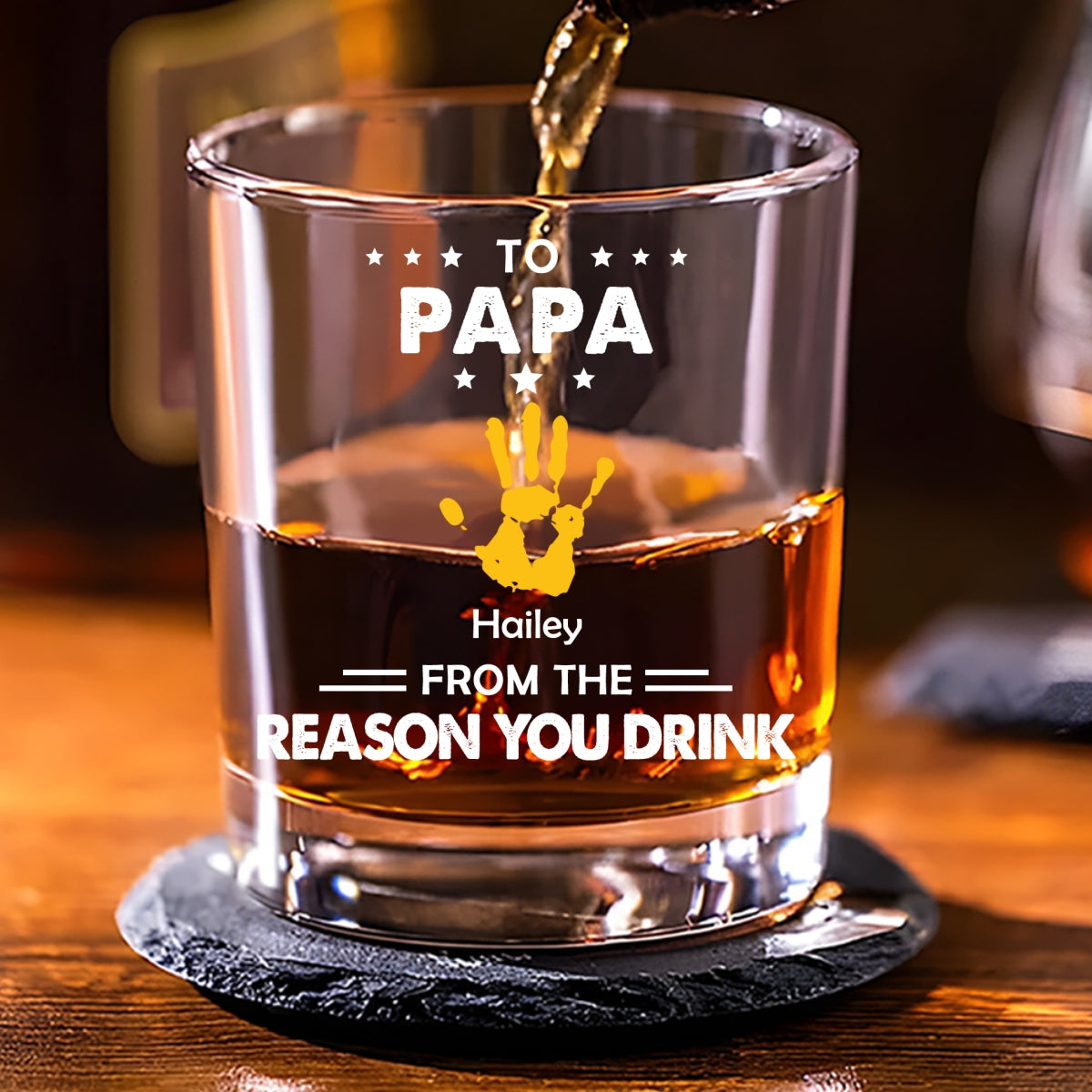 Reasons You Drink - Personalized Whiskey Glass