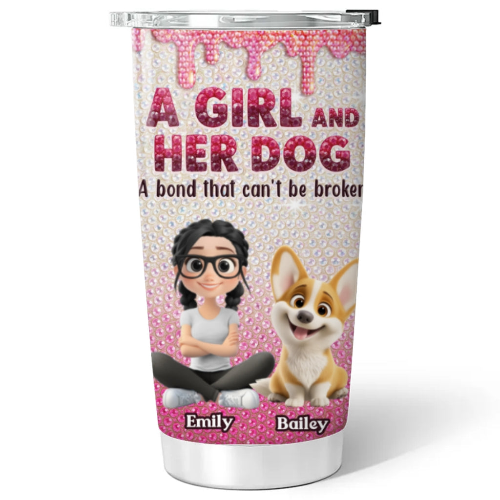 Custom Christmas Birthday Gifts For Dog Mom, Dog Lovers • Pawfect Companions - Personalized 3D Effect Tumbler