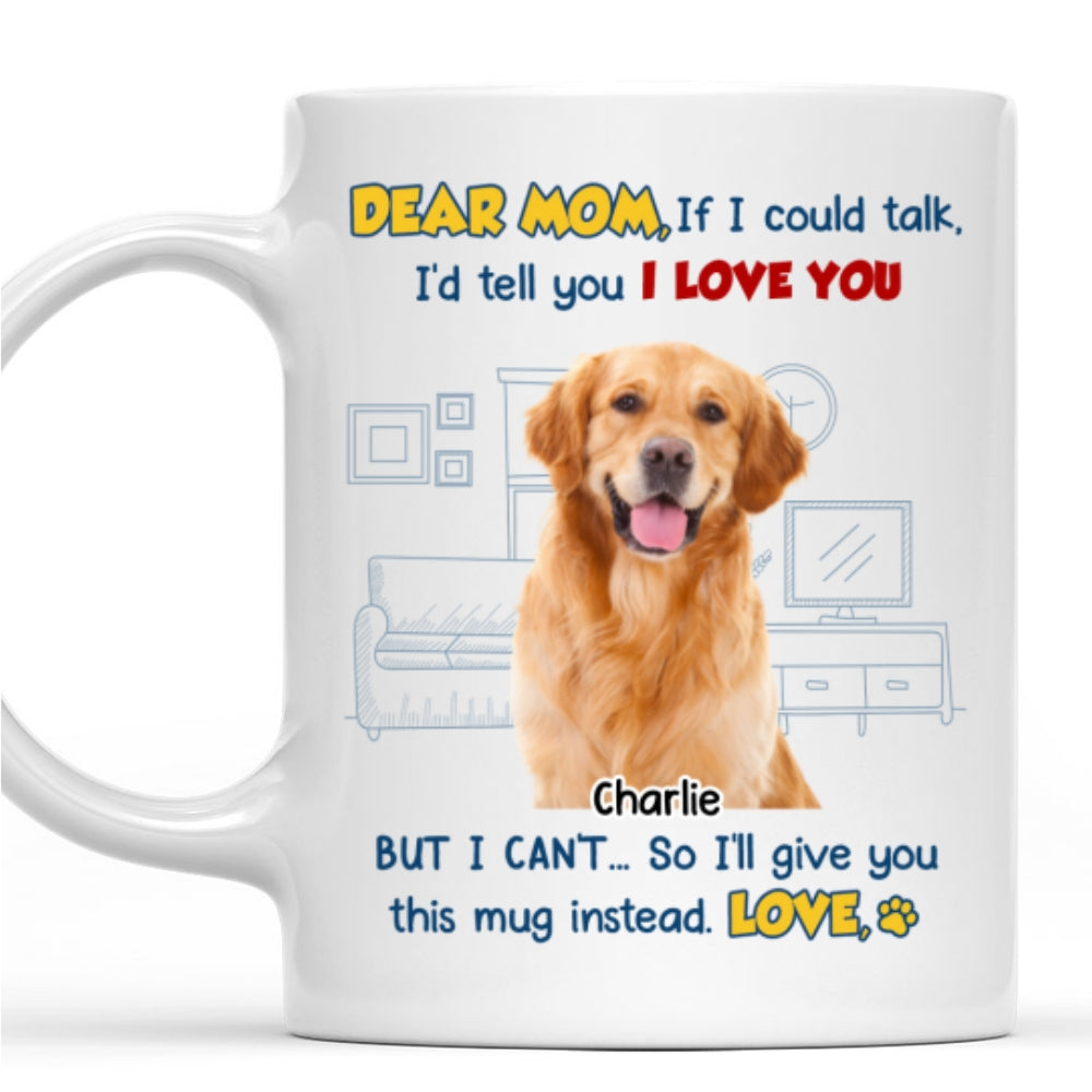 Custom Photo Mother's Father's day Birthday Gifts For Dog Lovers • Here Is The Mug Version Photo - Personalized Coffee Mug