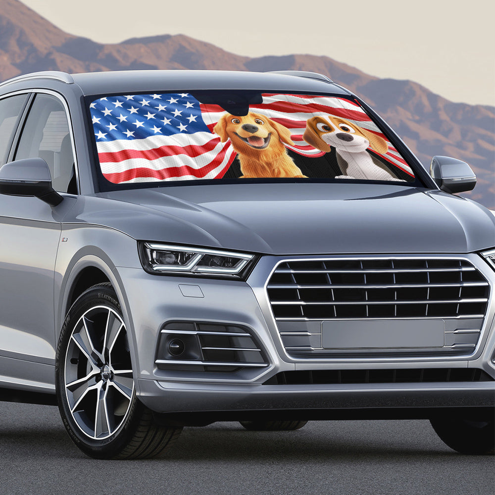 Go Outside And Enjoy - Personalized Car Sunshade
